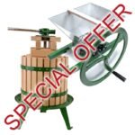 Fruit Press VG12 (12 litre) & Flywheel Apple Crusher COMBO