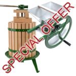 Fruit Press CX18 (18 litre) & Flywheel Apple Crusher COMBO