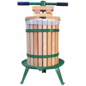 Fruit Press TP18 (18 Litre) – Traditional Wooden Apple & Cider Press with Double Handles