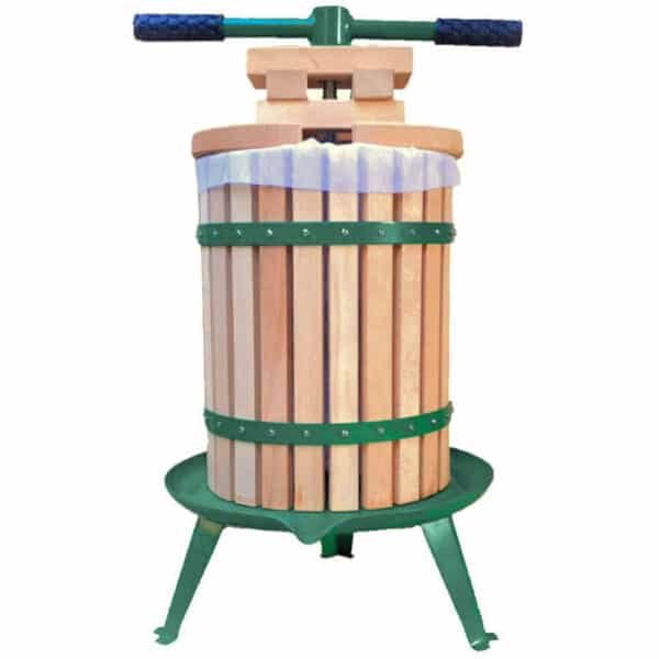 Fruit Press TP18 (18 Litre) – Traditional Wooden Apple & Cider Press with Double Handles