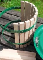 Double Handled Wooden Apple Cider Fruit Press - assembly