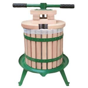 Apple Press TP12 (12 Litre) – Traditional Wooden Apple & Cider Press with Double Handles