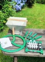 Manual Apple Crusher with Heavy Flywheel, Stainless Steel Hopper and Cutting Blades - parts