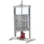 Hydraulic fruit press 30 L - all stainless steel - jack under the basket