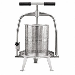All-stanless steel crossbeam cider press, apple press, fruit press (14 litre)