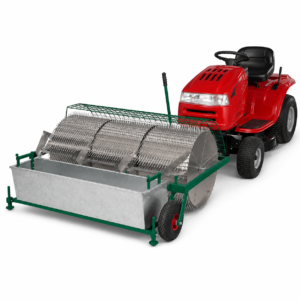 Type 1500 Tractor-Driven Apple & Pear Fruit Collector with ride-on lawn tractor for orchard fruit collection (tractor not included)